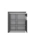*Lyon 2 door designer cabinet (RH) in Platinum/Light Grey Gloss